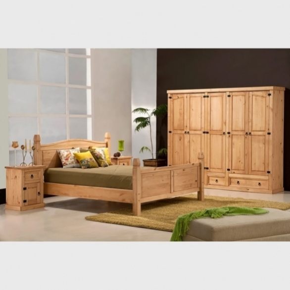 Dřevěná skříň 5dveřová CORONA vosk 162819 - 2