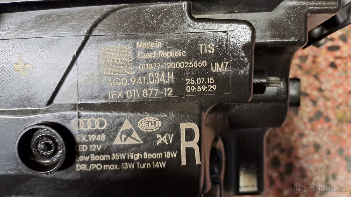 Prodám PP světlomet Audi A6 model C7 4G0.931.034.H - 2