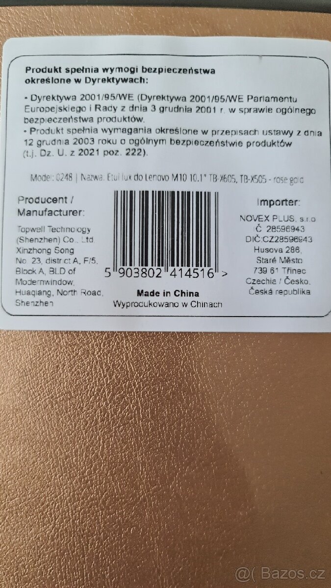 Lenovo tablet kryt M10 10.1 - 2