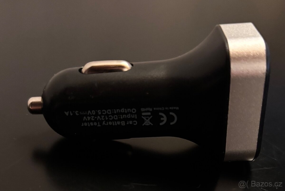 Auto nabíječka se dvěma USB porty 3,1A - 2