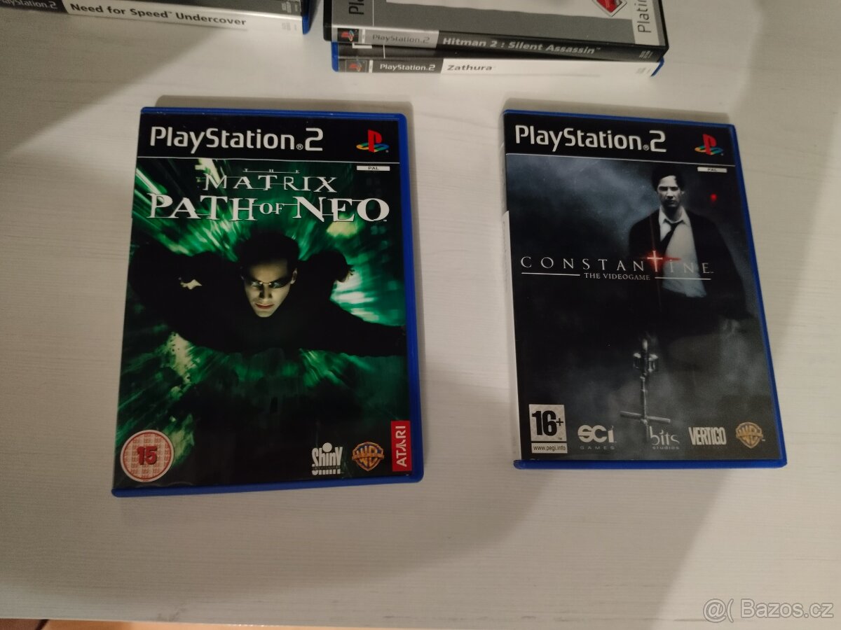 Hry na PS2 Matrix constantine tekken5 a další - 2