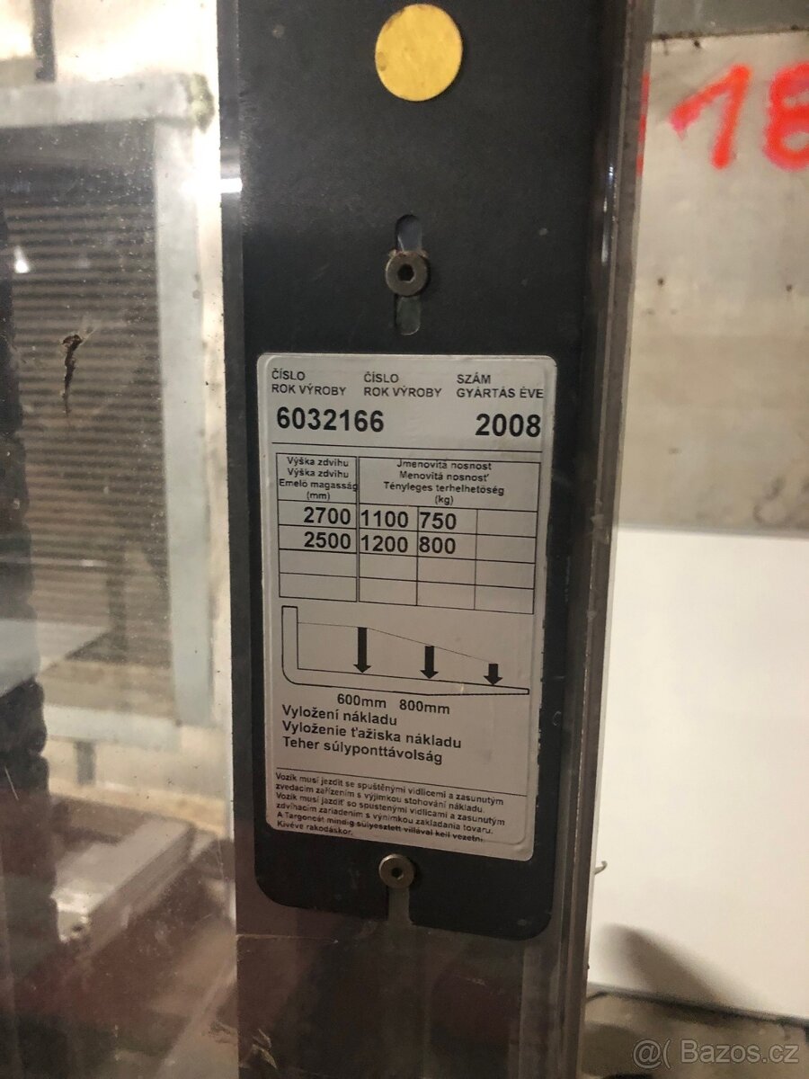 Elektrický ruční vysokozdvižný vozík Toyota - 2