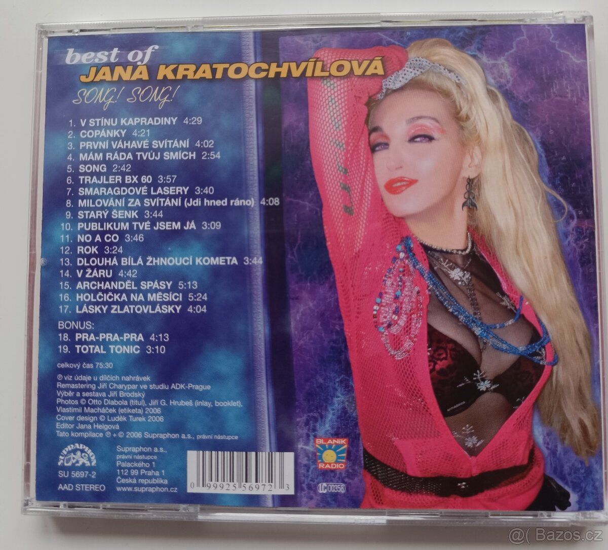 PRODÁM CD JANA KRATOCHVÍLOVÁ - BEST OF SONG SONG - 2