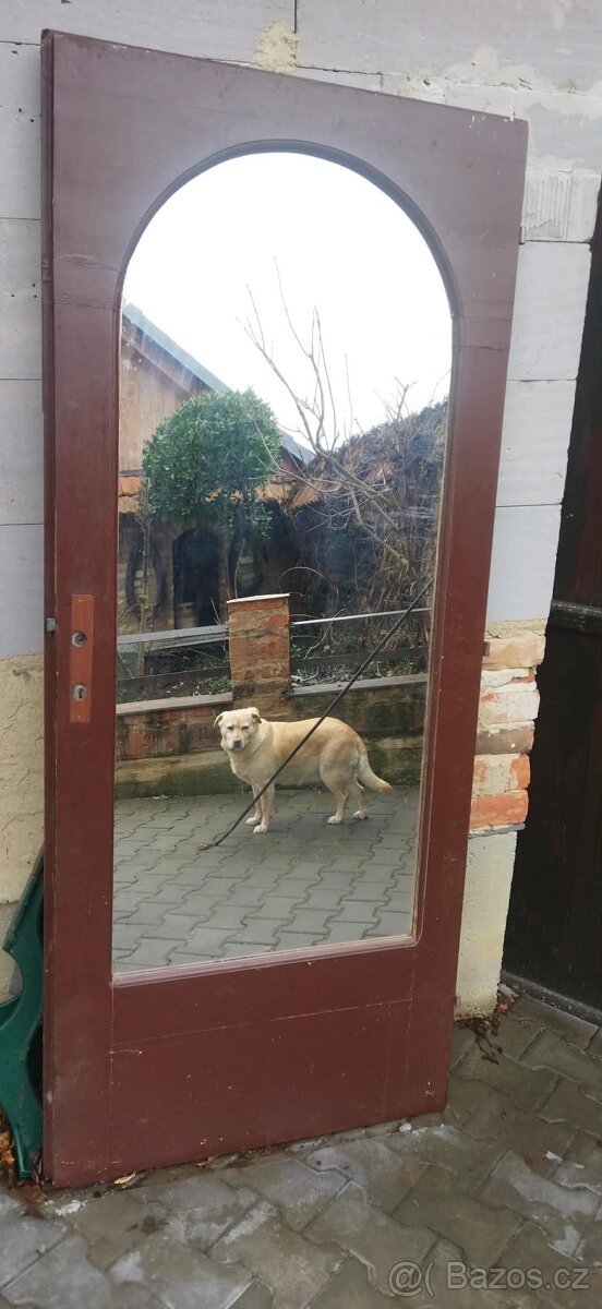 Zrcadlo v rámu z dveří – oblouk - 2