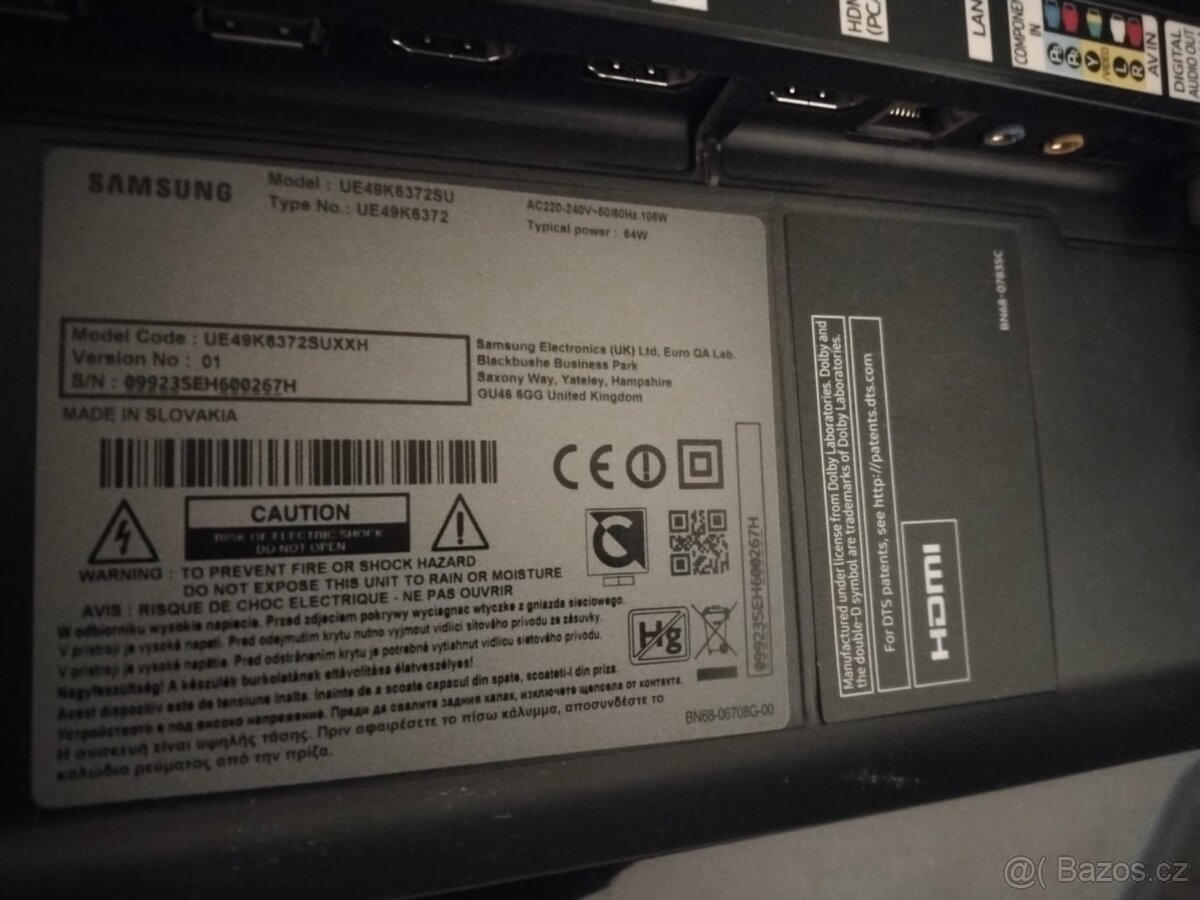 Televize Samsung Model: UE49K6372SU - 2