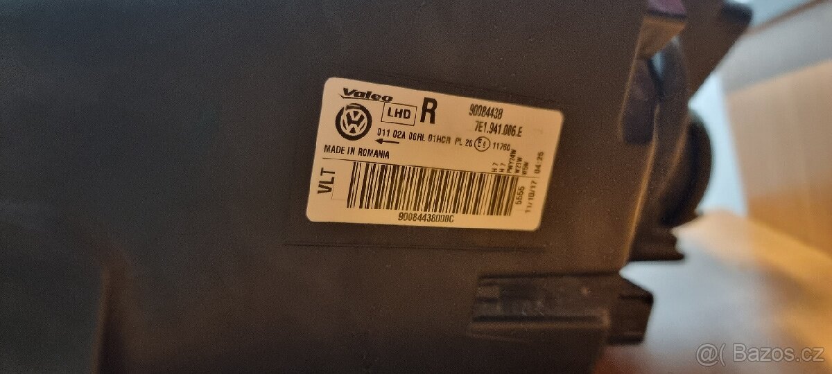 Vw T6 transporter caravela multivan pravý halogen - 2