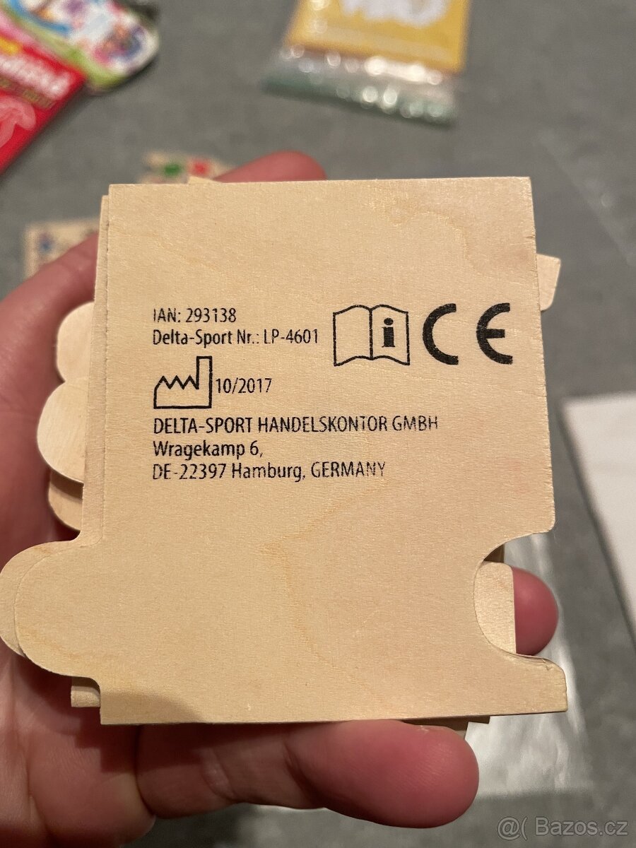 Dřevěné puzzle s čísly - trojičky - 2