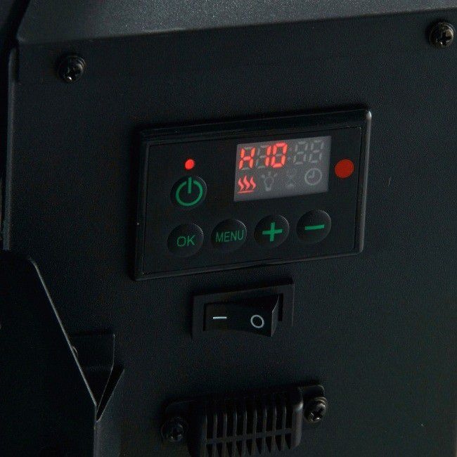 Elektrický krb černý 2000 W - 2