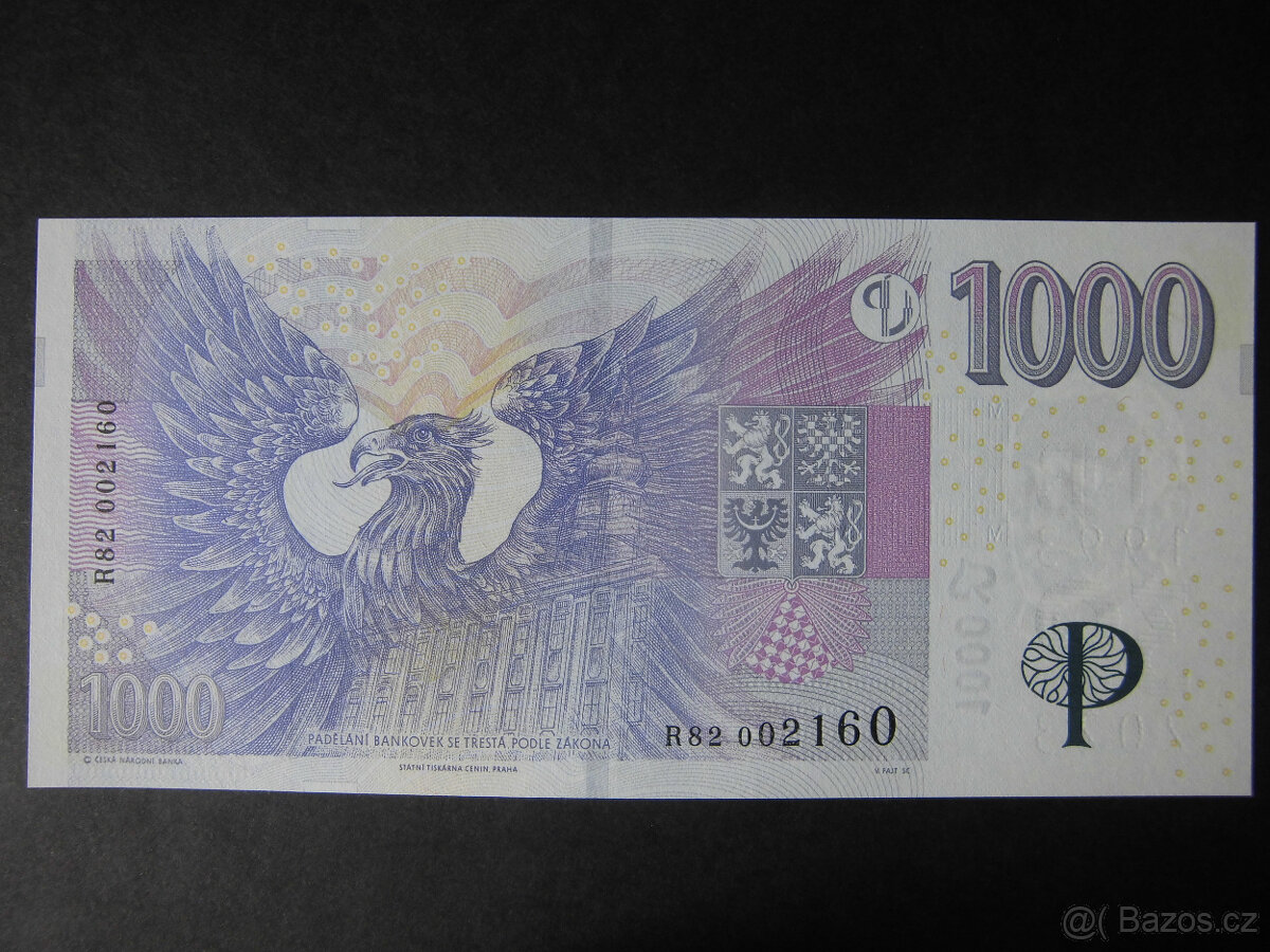 1000Kč přetisk 2023 " série R82 " - 2