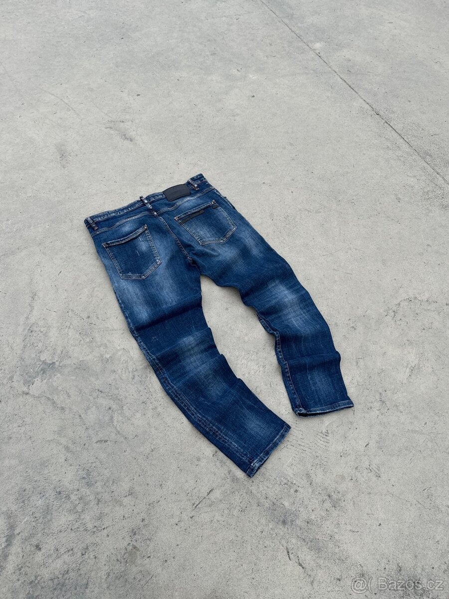DSQUARED2 džíny – modré | distressed washed denim | slim - 2