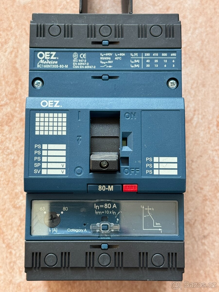Jistič OEZ MODEION BC160NT305-80-M Více kusů k dispozici - 2