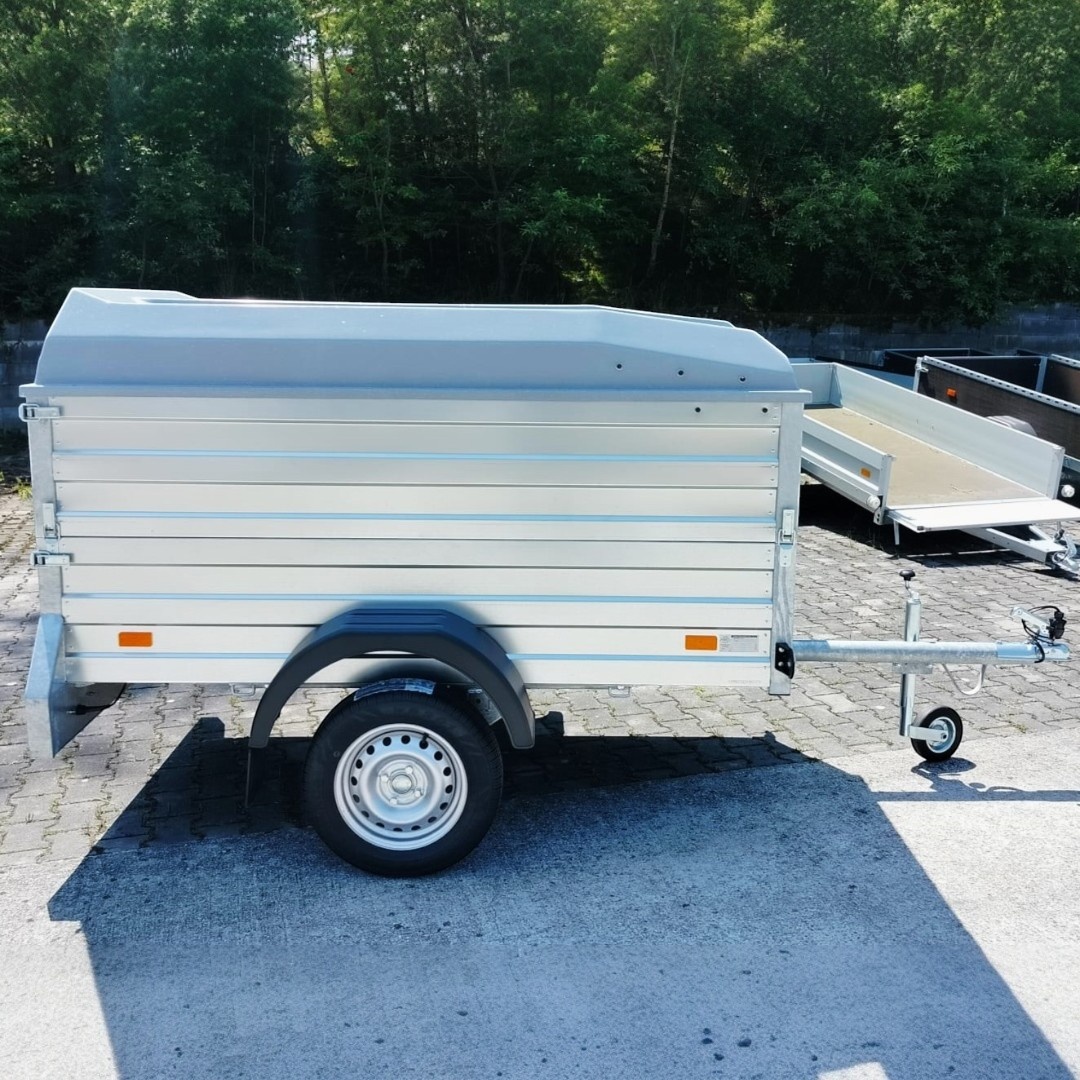 Přívěsný vozík -nástavba +uzamykatelné víko 2,06mx1,11mx1,0m - 2