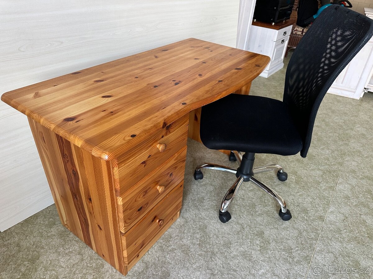 Masivní psací stůl 120x60cm - 2