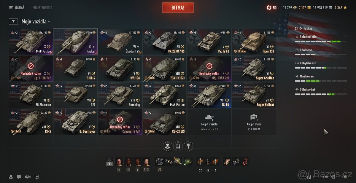 World of Tanks účet včetně emailu WoT 11 HACKER - 2