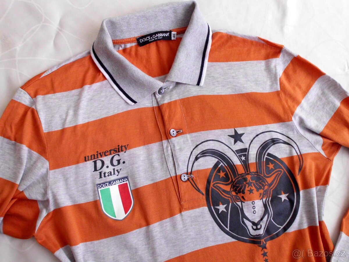 Dolce&Gabbana pánske slim pólo tričko M 48 - 2