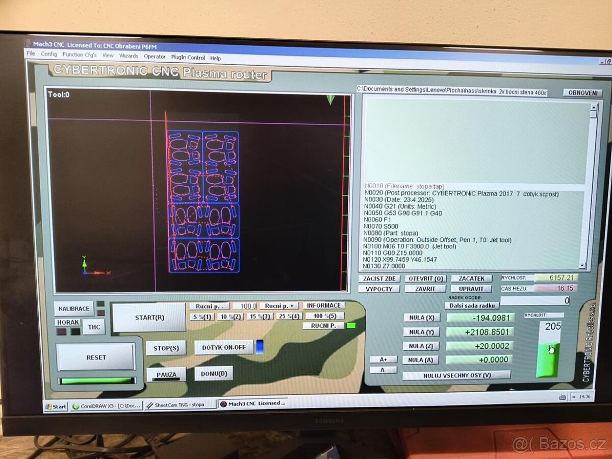 Plazmový řezací stroj Cybertronic 3000x1500 - 2