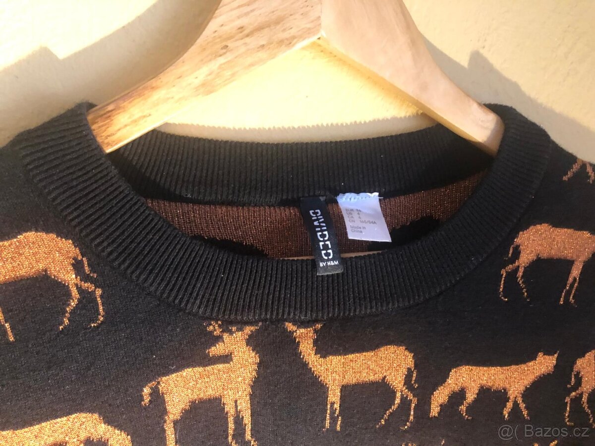 H&M - dámský, dívčí světřík, s lesním motivem. - 2