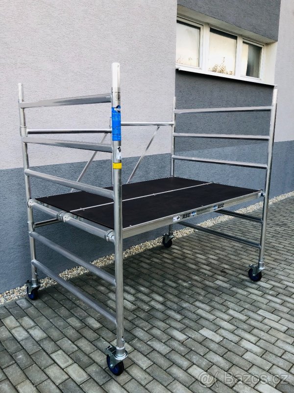 Pojízdné hliníkové lešení. AL 135 - ZESÍLENÉ - 2