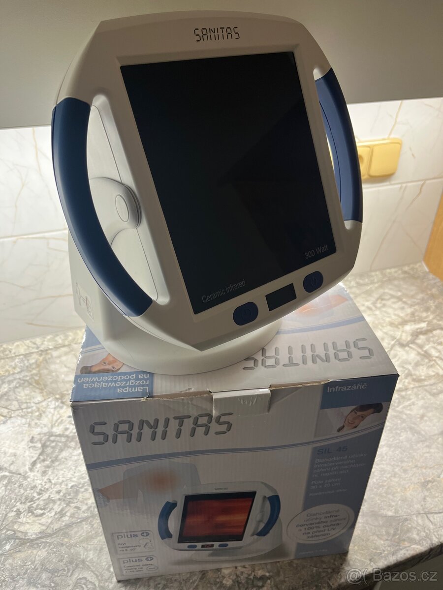 Infračervená lampa Sanitas SIL 45 - Prohřívací terapie 300W - 2