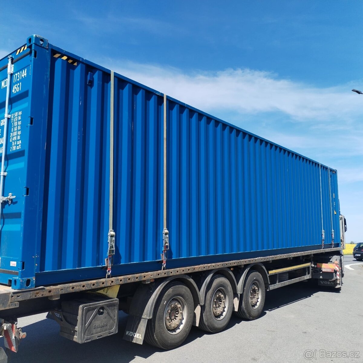 Lodní kontejner 40'HC, modrý - 2