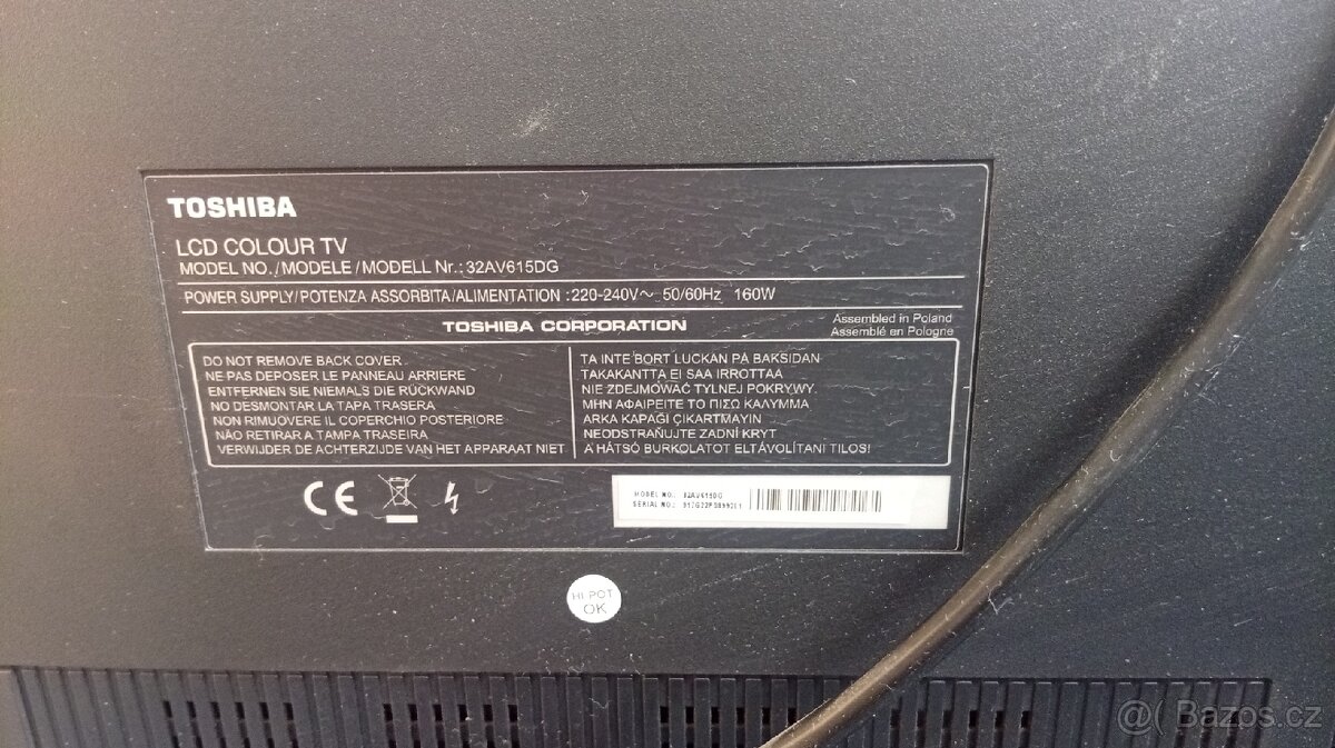 Toshiba 32AV615DG - 2