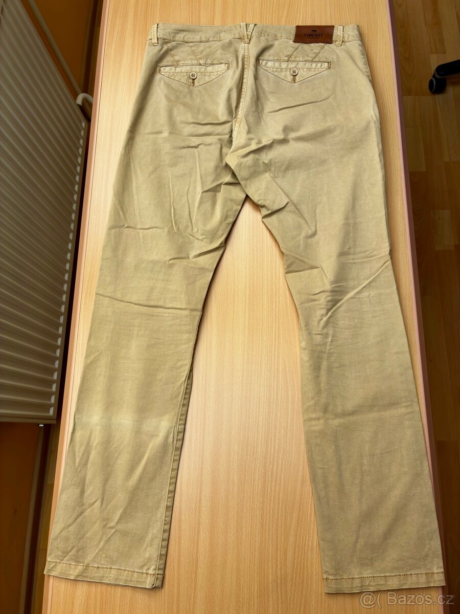 Kalhoty pískové/béžové TIMEOUT vel. 50 - 2