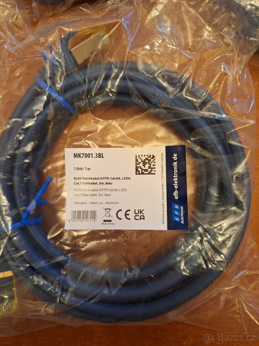 10ks Patchkabel S/FTP, LSZH, Cat.7 3m - 2