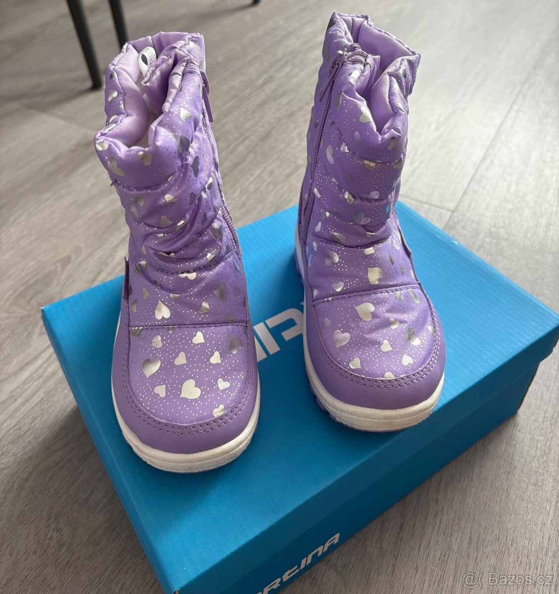 Fialová zimní boty - 2