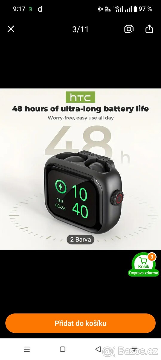 Bezdrátová sluchátka HTC - 2