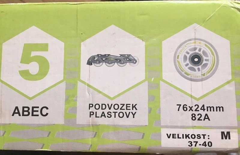 Kolečkové brusle TRULY + chrániče - 2