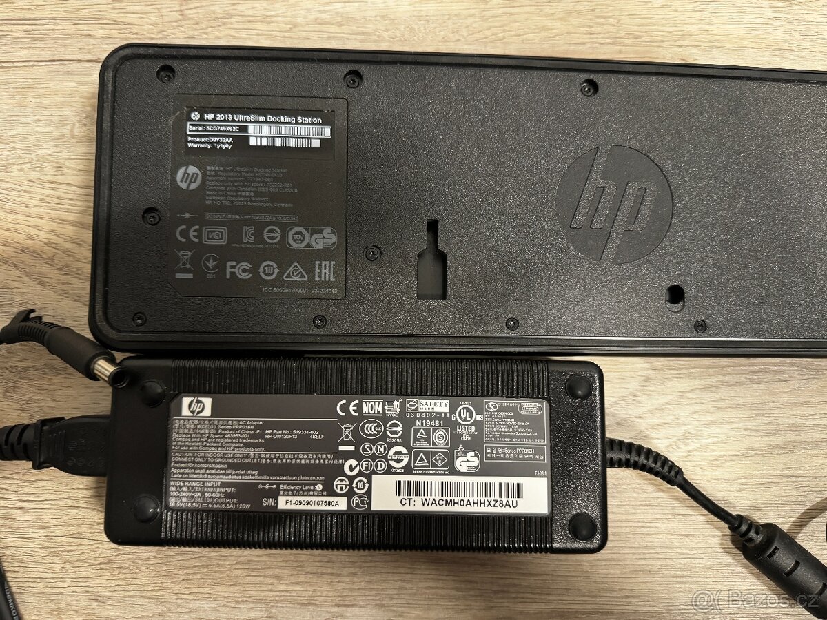 HP UltraSlim Docking Station 2013 + 120W originální adaptér - 2