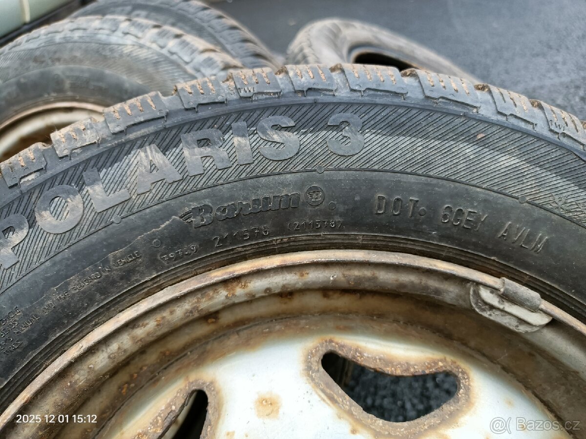 4ks Plechová kola 4x114,3 R13 - 2