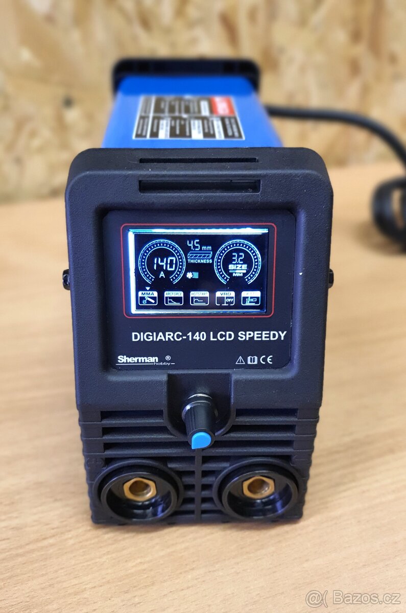 Nová mini MMA svářečka na elektrody Sherman DIGIARC 140 LCD - 2