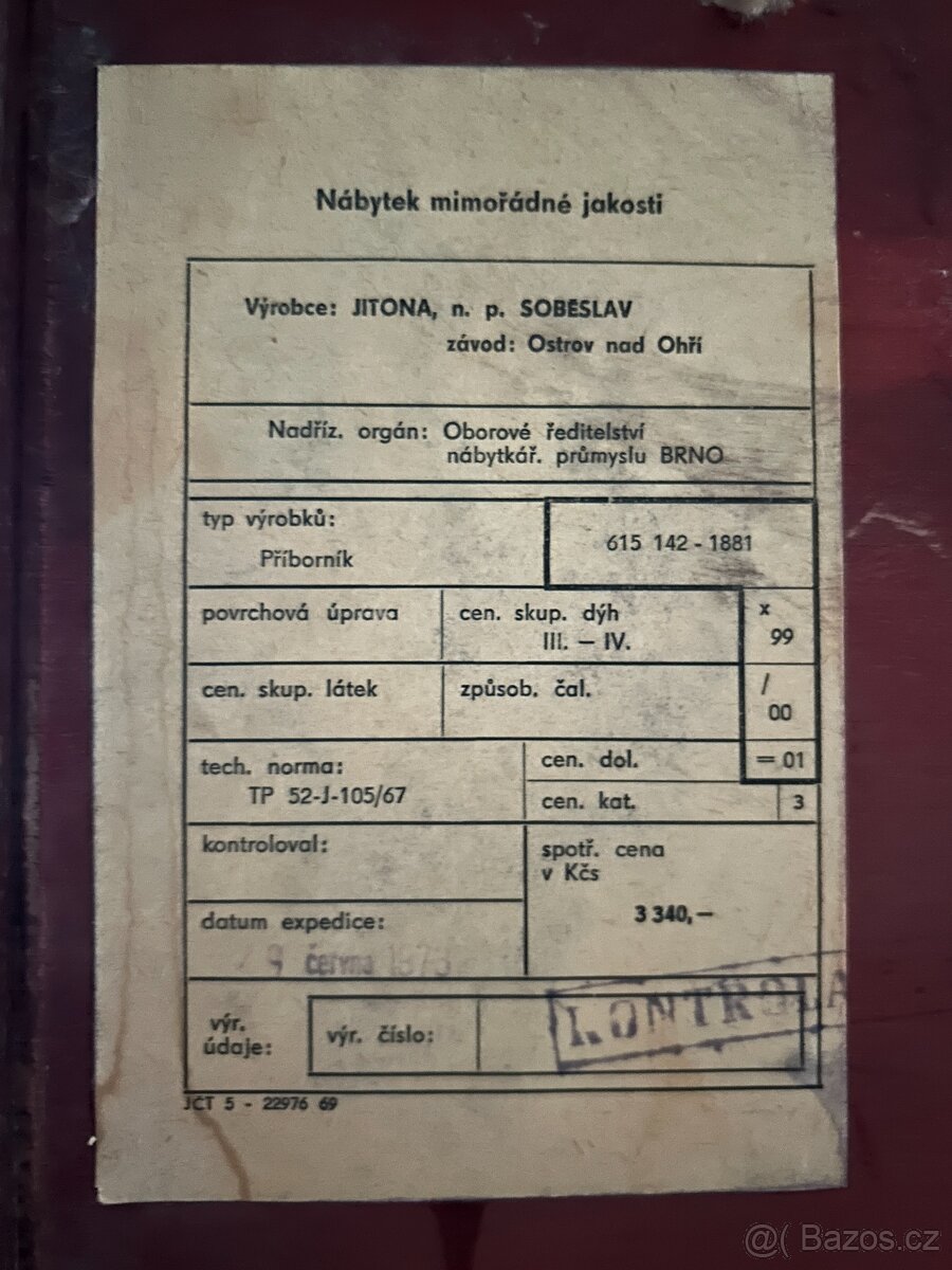 retro nábytek Jitona - 2