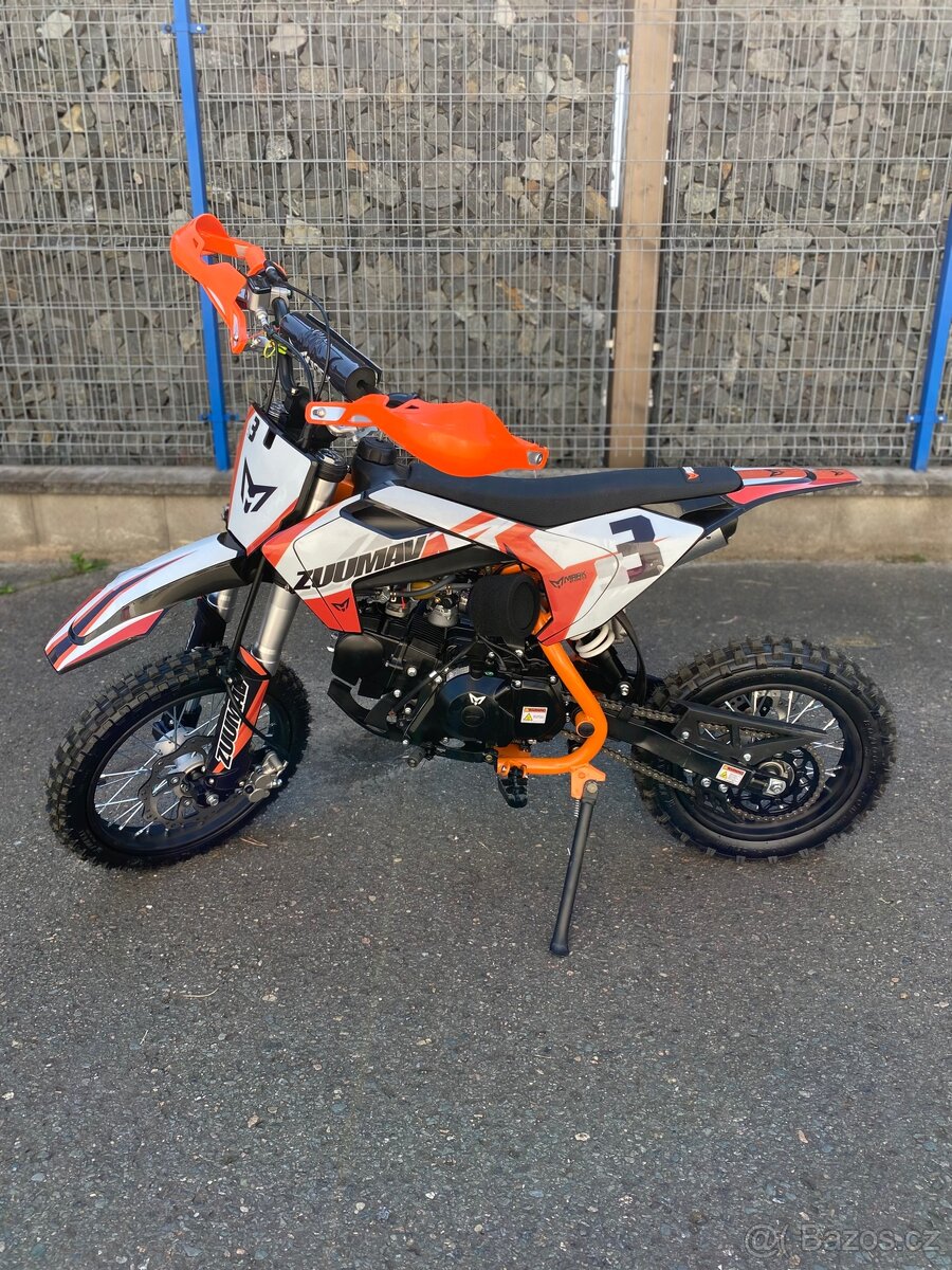 Pitbike Zuumav S3 125cc 14/12 - oranžová