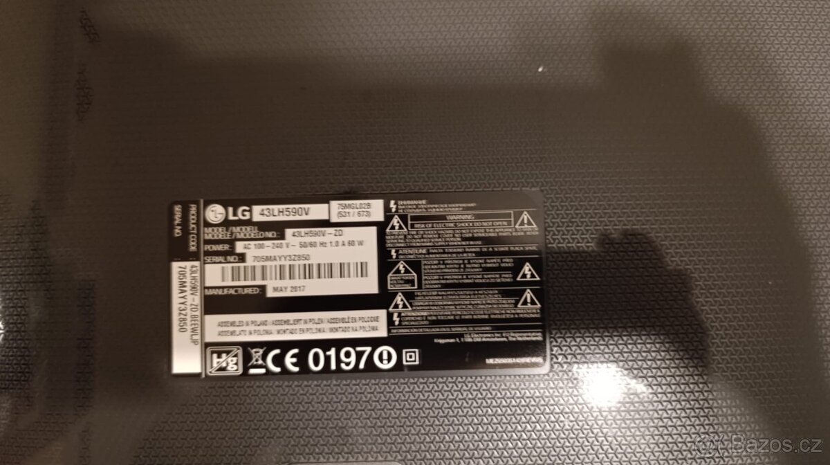 Televize LG 43LH590V - 2
