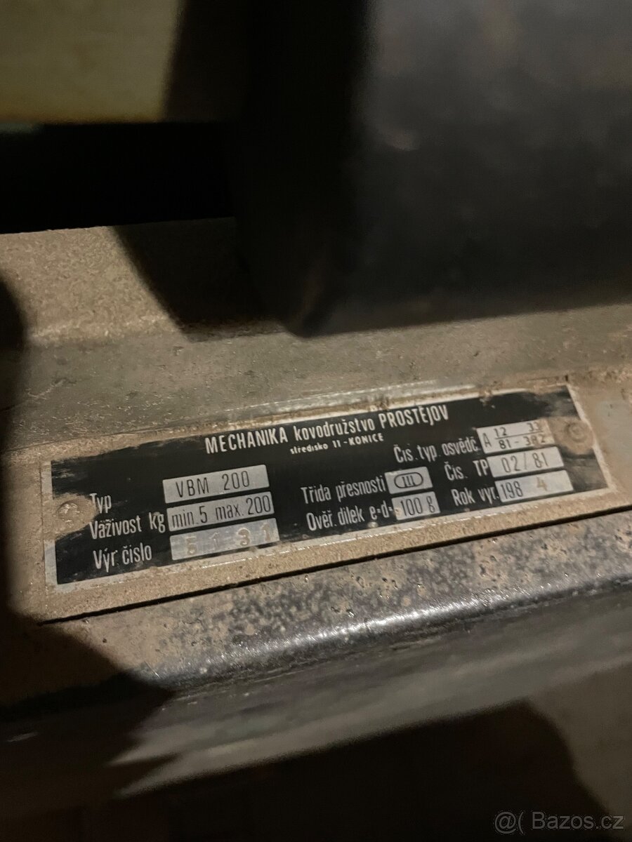 Retro váha Mechanika Prostějov - 2