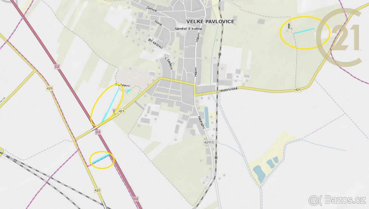 Prodej zemědělských a investičních pozemků ve Velkých Pav... - 2