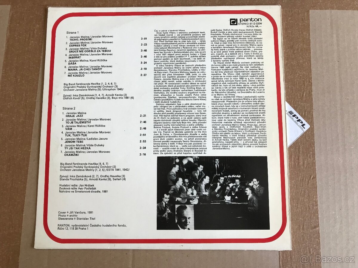 LP čaj o páte v kavárně Vltava - 2