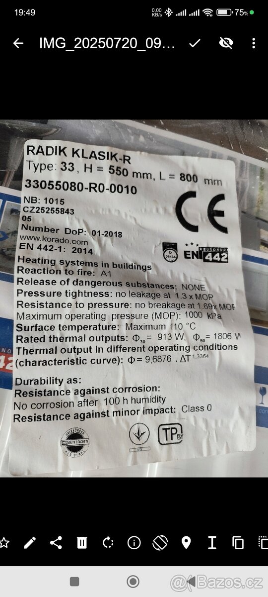 Korado RADIK KLASIK-R 33/550/800 - 2