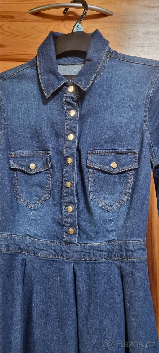 Dámské modré džínové šaty - 2