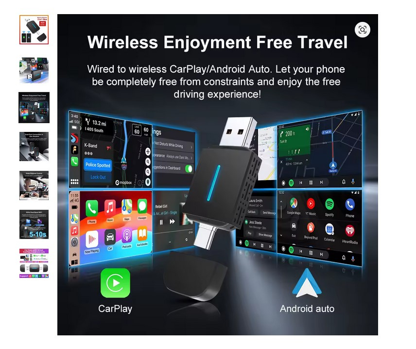 bezdrátové Android Auto / Apple CarPlay - 2