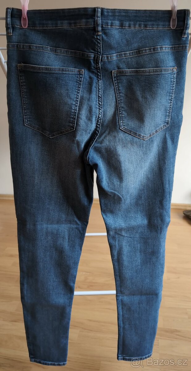 elastické džíny zn. HM - 44-46 - 2