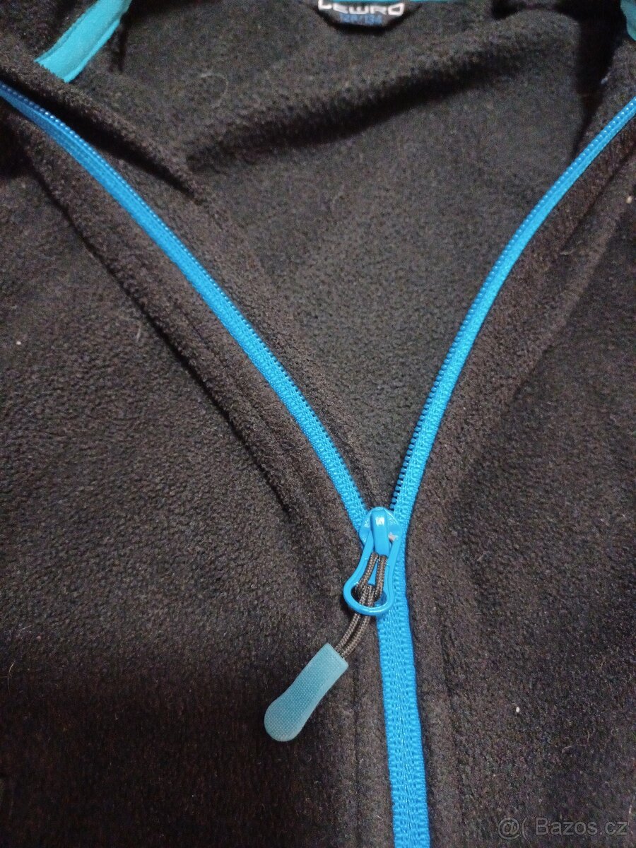 Dětská mikina lewro 128/134 černá - 2