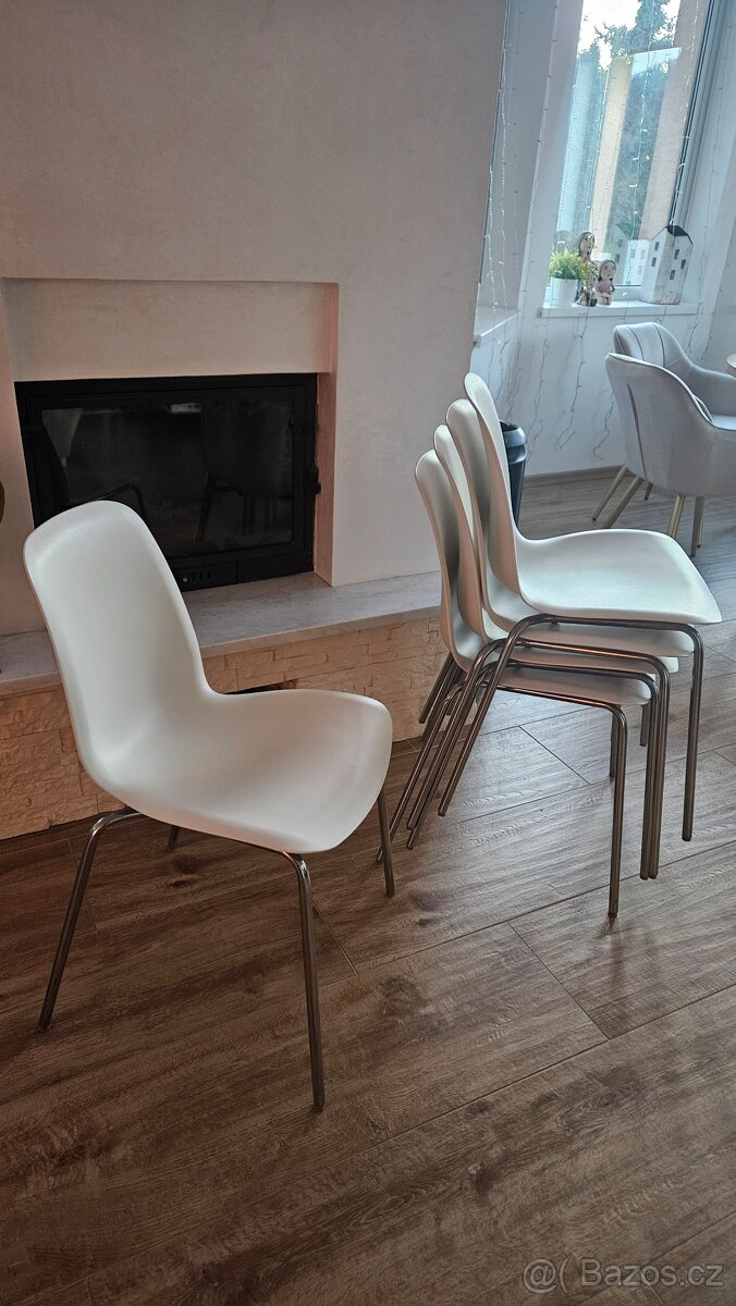 Jídelní židle Ikea bílé 5ks - 2