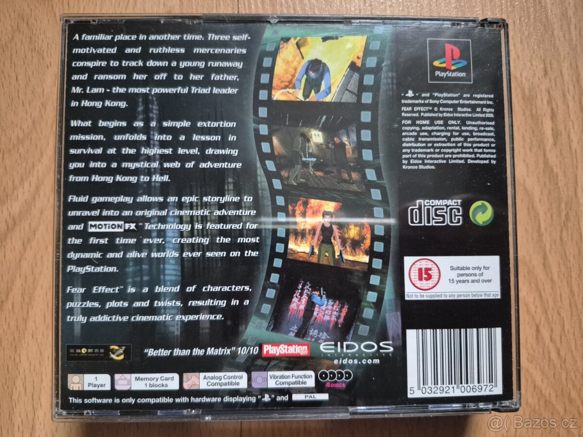 Predám hru na PS1 Fear Effect - 2