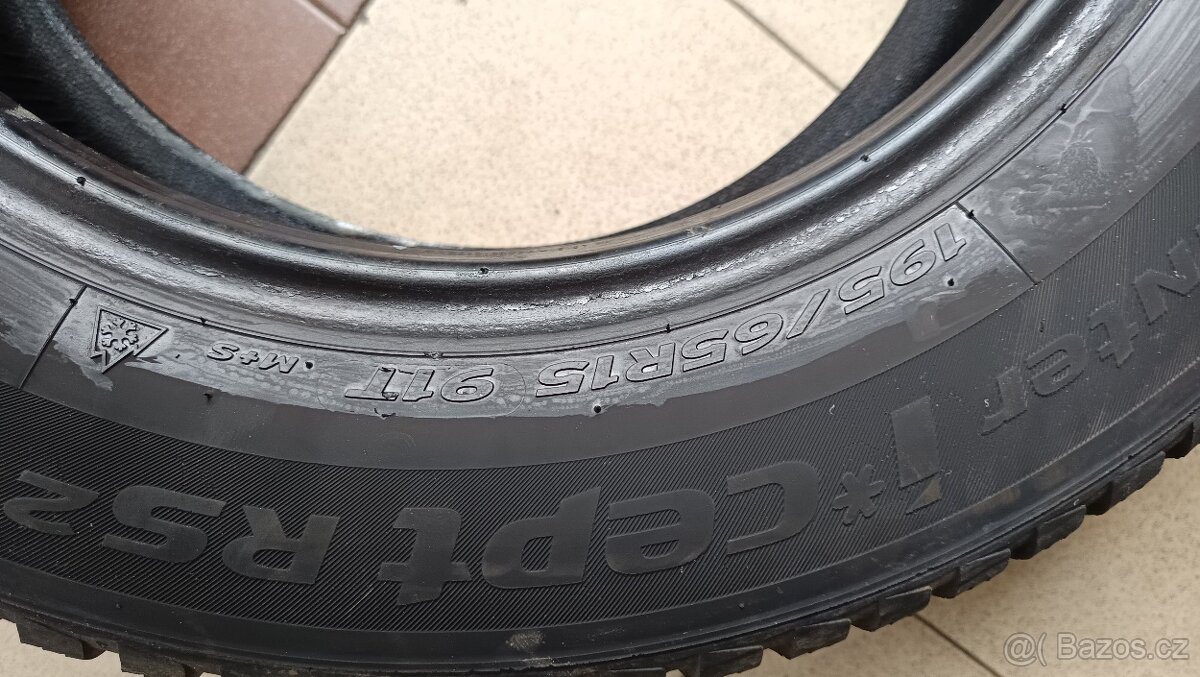 4ks zimní pneu 195/65 R15 - 2