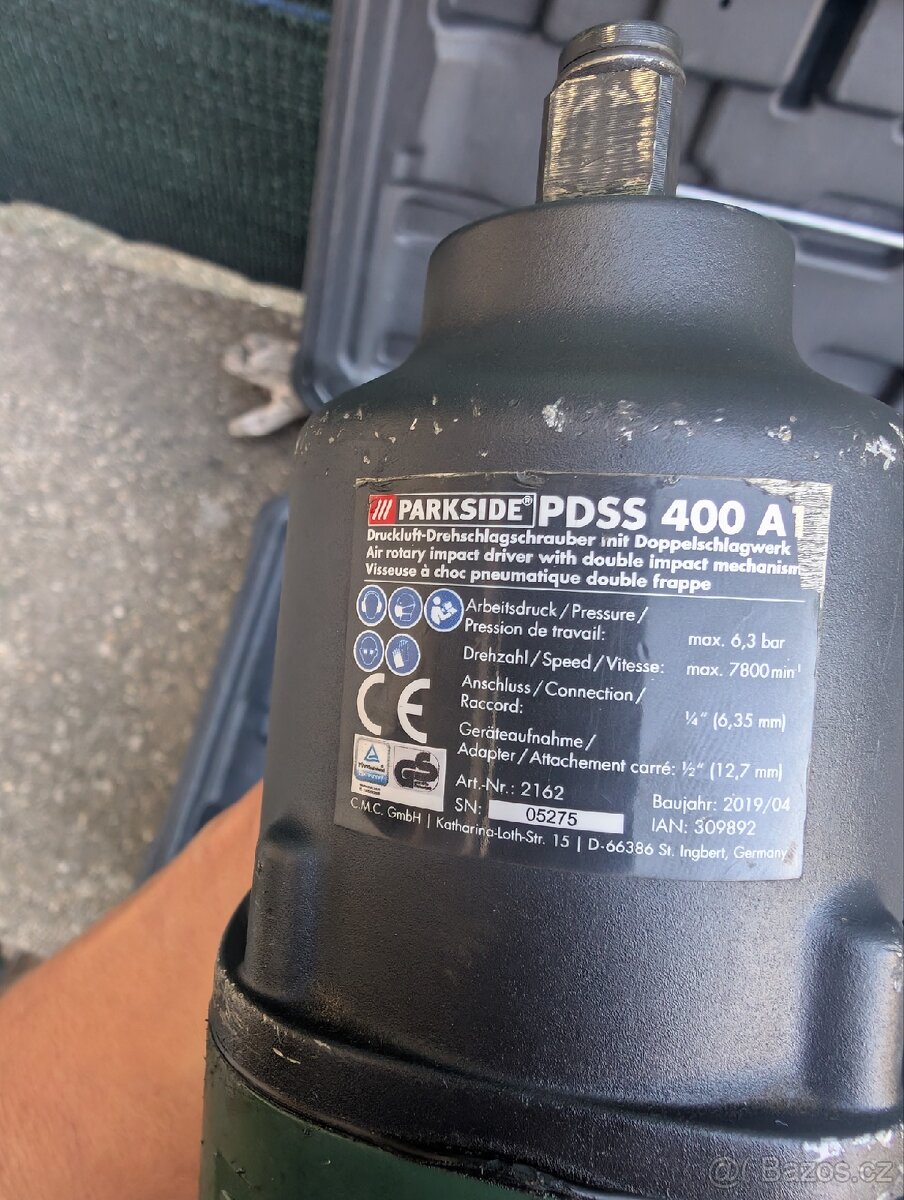 Rázový utahovák Parkside PDSS 400 A1 - 2