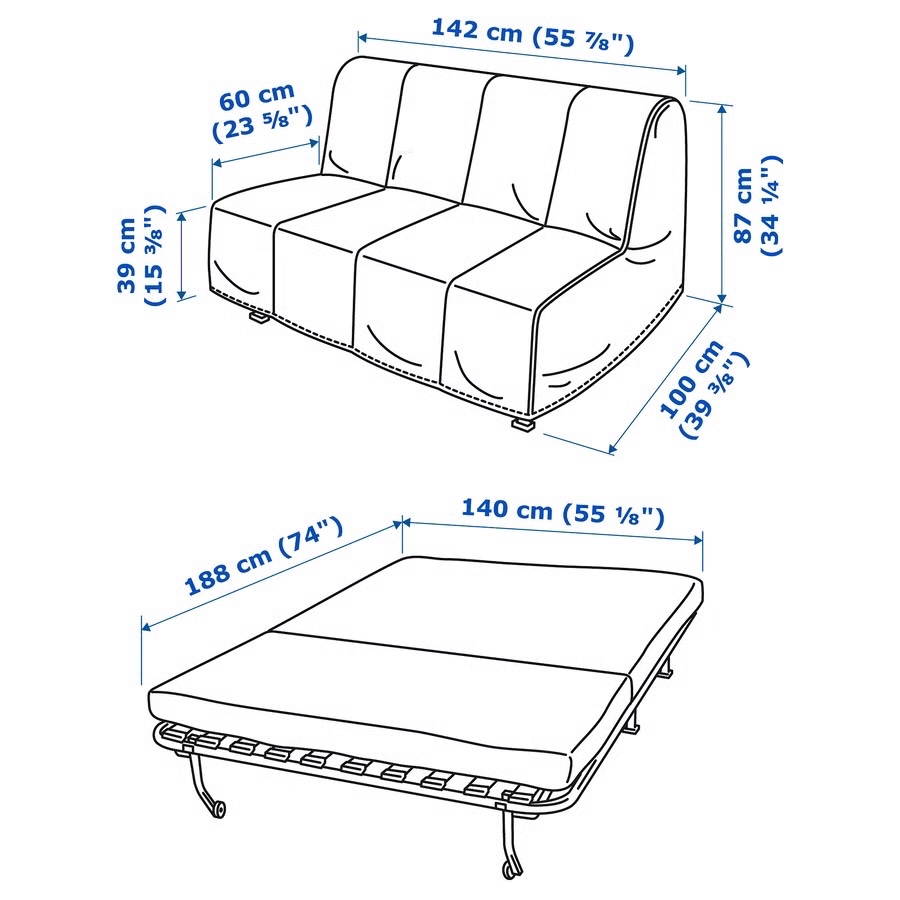 SEDAČEKA POHOVKA GAUČ IKEA - 2
