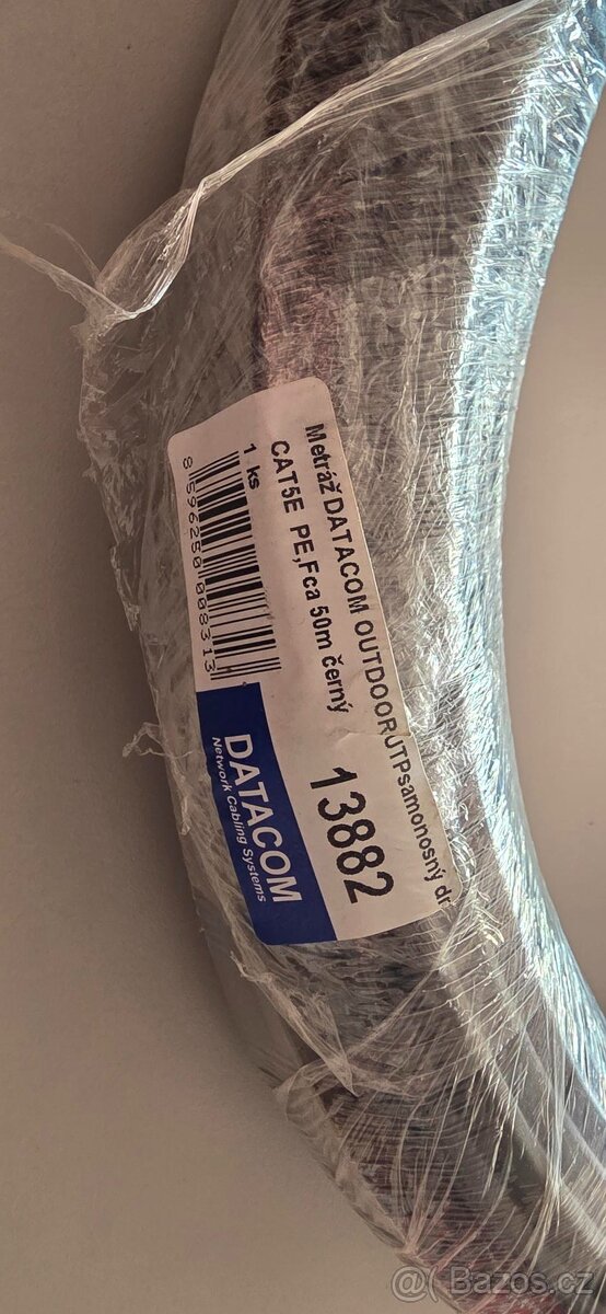 UTP drát Cat5e 50m samonosný OUTDOOR blk - 2